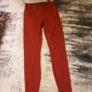 Lululemon Red Luxtreme 7/8 Size 6 Legging